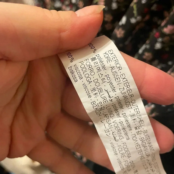 ZARA FLORAL BABYDOLL BOHEMIAN COTTAGE DRESS - Picture 5 of 7